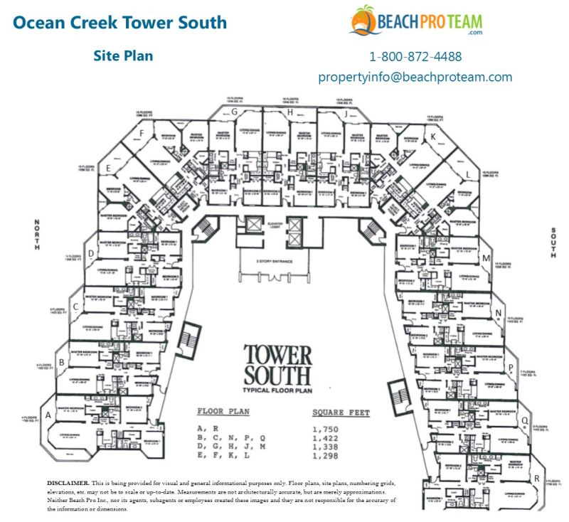 Ocean Creek Towers South Site Plan
